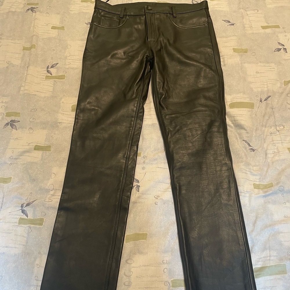 Mens leather pants